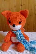Cute spring fox