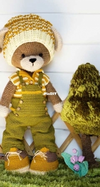 Polushka Bunny - Maria Ermolova - Farm boy Outfit - Poppenkleertjes Boerenjongen - Dutch