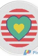 Daily Cross Stitch - Heart Design