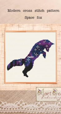 Mari Bori Embroidery - Space Fox