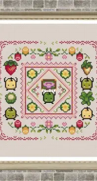 Stardew Valley - Spring Junimo Sampler by A Stitch To The Past