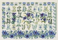 DMC BK252 Cornflower Sampler