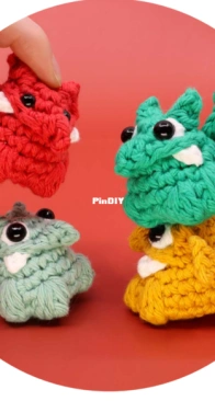 Club Crochet - Louies Loops - Louis Mensinger - Mini dragon Bawnimal