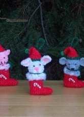 Crafts for Angels Designs - Barbara Maroney - Christmas Boot Babies Set 1