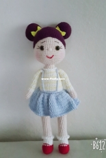 Amigurumi Doll Blue Skirt