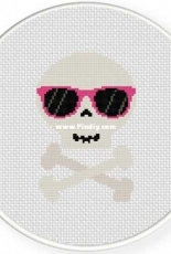 Daily Cross Stitch - Skull Shades