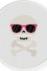 Daily Cross Stitch - Skull Shades