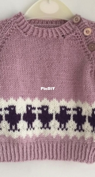 Watch the Birdie Pullover by Jane Reay-Free