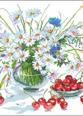 Alisa 5-06 Daisies and cherries pcs