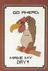 Go Ahead Make My Day From The Cross Stitcher Magazine 1986 by Vanessa Steele