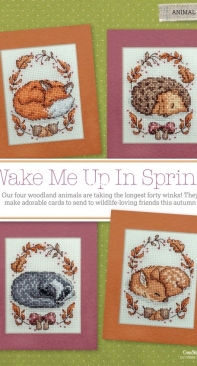 Wake Me Up In Spring Animal Cards by Durene Jones Cross Stitcher 375 XSD