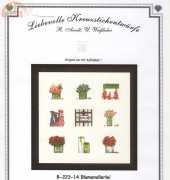 Liebevolle Kreuzstichentwurfe LKE B-223-14 Blumenallerlei
