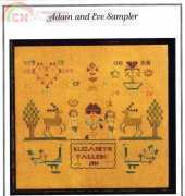 Dames of the Needle - Adam and Eve Sampler