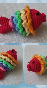 Rainbow Fish Keychain