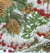 Frosty Woodland Pillow by Donna Vermillion Giampa from JCS Jan 2011