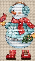 My Embroidery - Made for You Stitch - Snowman with a Bird by Elena Shestakova