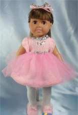 Little Miss Ballerina for 18 inch doll by Frugal Knitting Haus
