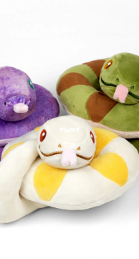 Sew Desu Ne? - Choly Knight - Snake Plush - Machine Embroidery Files - Free
