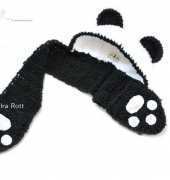 Ira Rott - Panda Bear Hood with Scarf
