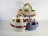Frankies Knitted Stuff - Frankie Brown -  Flower Baskets - Free