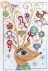 Christmas Reindeer by Durene Jones from The World of Cross Stitching TWOCS 236