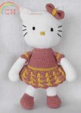 Lovely Baby Gift - 135 Kitty Crochet Pattern- Spanish - Translated