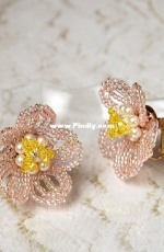 YA-696 Spring Flower Earrings - Wakana Aizawa - Japanese - Free