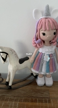 My Green Frog Unicorn Doll