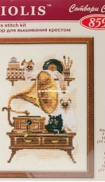 Riolis 859 - Cat With Gramophone