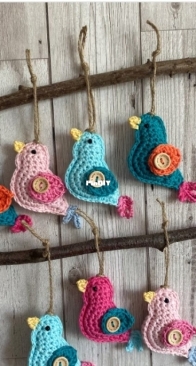 The Woolly Baa Designs - Linda Robinson - little bird decorationlittle bird
