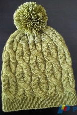 Sultana Cabled Hat by Veronica Parsons /Miss Babs-Free