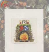 Permin 17-0286 Christmas Card Fireplace
