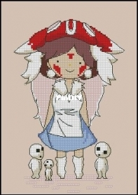 Mandarinks Design - Princess Mononoke mini by Nadezhda Grigorieva / Grigoryeva Надежда Григорьева