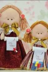 Arte Lembranças Ateliê - Anjinho Ponteira Arvore Natal Angel Soft Doll - Portuguese - Free