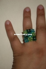 Anillo Base forrada verde