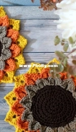 Darling Dana Designs MN - Dana Danielson - Sunflower Candle Coaster - Free