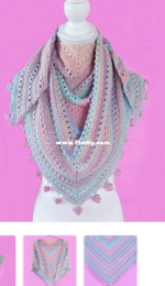 Hobbii Friends - Super Cute Design - Jennifer Santos - Sweetheart Shawl - Sweetheart Sjaal - Dutch - Free