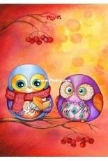 HAED HAEANK 246 Owl Autumn Colors by Annya Kai XSD