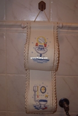 Portarrollos para baño azul