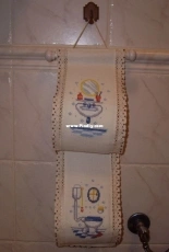 Portarrollos para baño azul