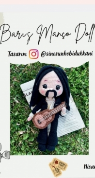 Sinosun Hobi Dukkani - Sinem Kaya Sac - Barış Manço Doll - Turkish