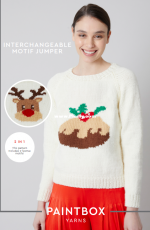 Paintbox Yarns-Interchangeable Motif Jumper-Free.