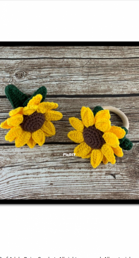 Adele Daisy Crochet - Adele - Sunflower Rattle and Teether