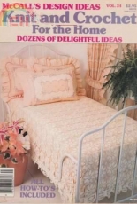 McCalls Design Ideas Knit and Crochet for the Home Vol 24
