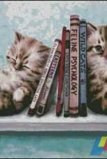 HAED HAEKAH 102 Book End Kitties by Kayomi Harai