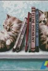 HAED HAEKAH 102 Book End Kitties by Kayomi Harai