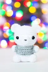 Bunnies and Yarn - Michelle Alvarez - Baby 25 Polar Bear
