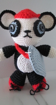 Amigurumi - panda with skateboard Susumu