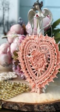 handlife_tk - Tatyana Kolesnikova - Татьяна Колесникова - Lisas Heart Doily - Салфетка Сердце Елизаветы - Russian