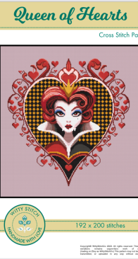 Witty Stitch - Queen of Hearts and Ursula by Aurora Jiménez